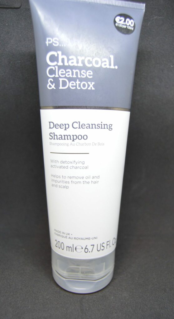 Charcoal Cleanse detox primark shampoo tube