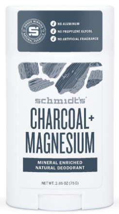 Charcoal + Magnesium Natural Deodorant Stick SChmidt's