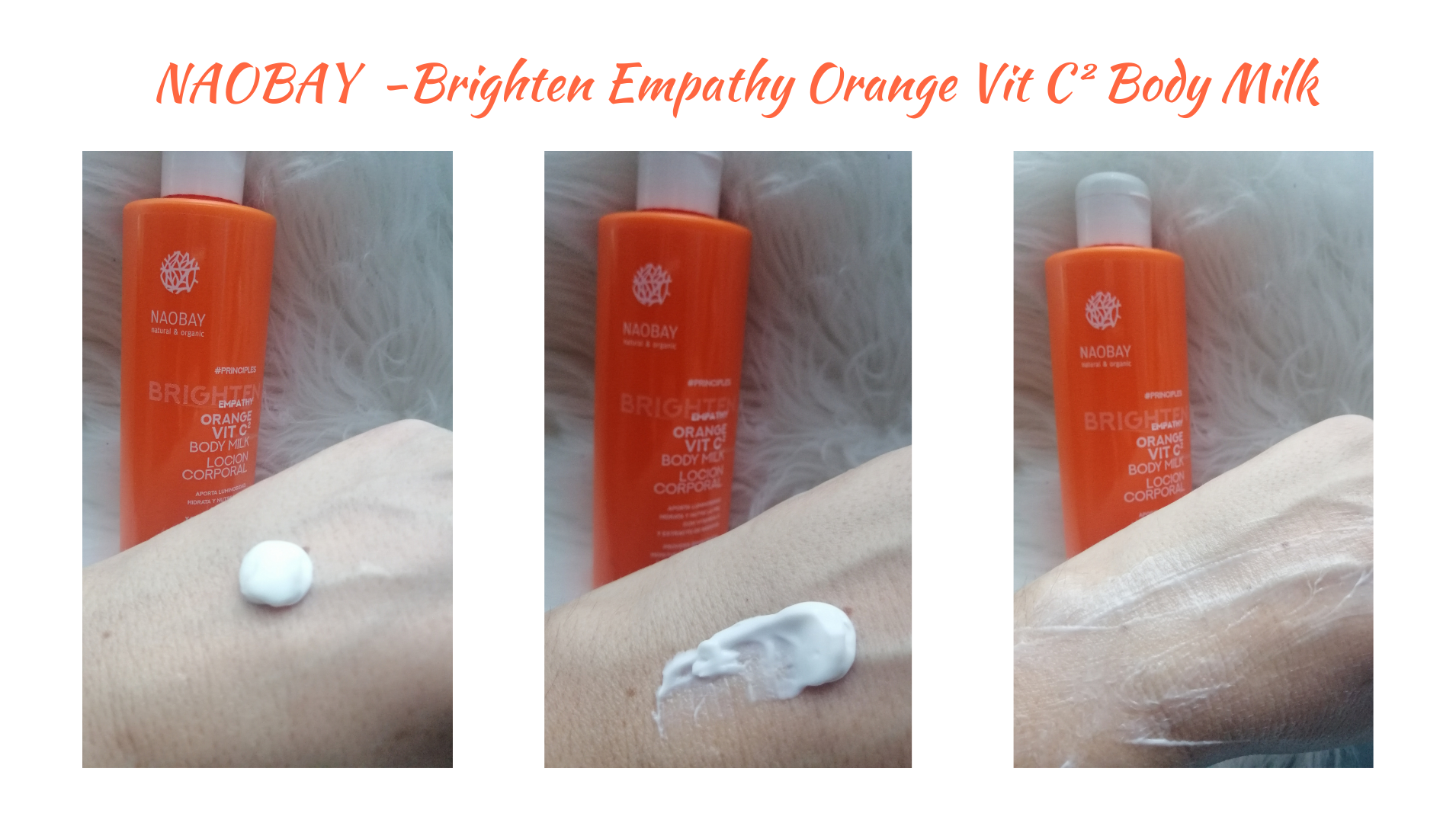 NAOBAY Brighten Empathy Orange Vit C² Body Milk