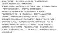 liste ingrédients gelée à la centella pure dr pierre Ricaud